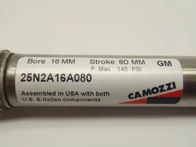 Camozzi 25N2A16A080 Pneumatic Cylinder 16mm Bore 80mm Stroke