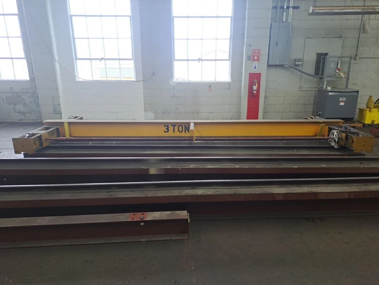 Used 3 Ton Overhead Bridge Crane 15’ x 50’ x 11.6’ Crane Accessories Ohio US | Elite Machine #1210173