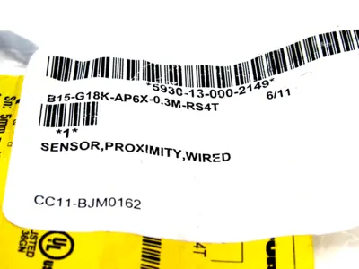 NEW TURCK B15-G18K-AP6X-0.3M-RS PROXIMITY SENSOR B15G18KAP6X 03MRS