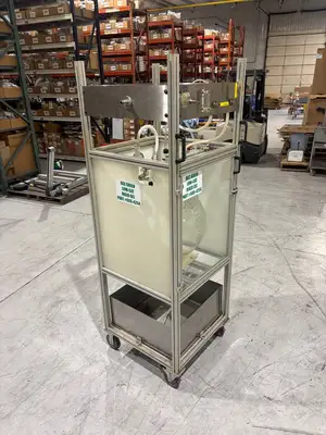 USED CHEMGLASS 72 LITER REACTOR FLASK
