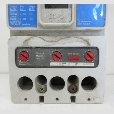 Cutler Hammer JD Frame 250 Amp Breaker