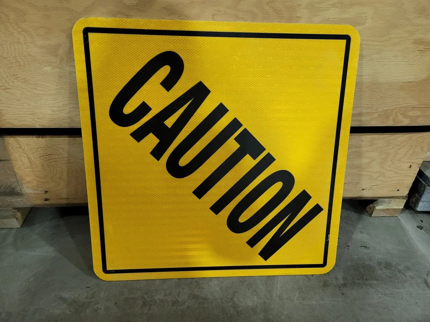 Caution Road Sign 24" x 24"