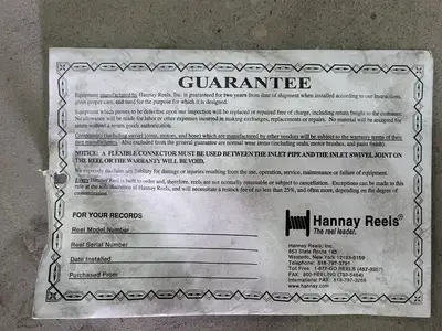 NEW HANNAY REELS A-6032-19-21-RT
