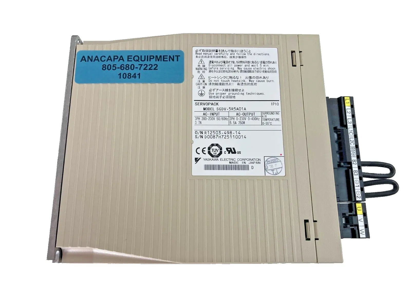 USED Yaskawa Yaskawa SGDV-5R5A01A