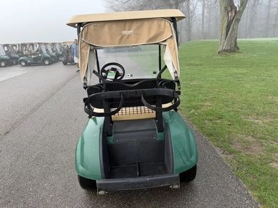 (1) 2019 E-Z-Go EFI golf cart with a Kawasaki gas engine, model 657061G01, includes canopy, fold-dow...