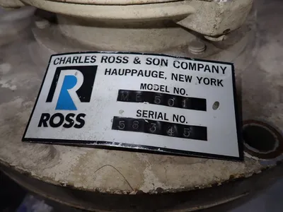 Used CHARLES ROSS & SON COMPANY ME501 Chemical & Process Equipment Ohio US | HGR 24 #887257