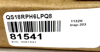NEW BANNER ENGINEERING QS18RPH6LPQ8 PHOTOCELL RETROREFLECTIVE