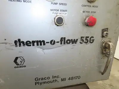 Graco Thermo Flow 55G Hot Melt Drum Unloader 55 Gallon 240V 3Ph READ