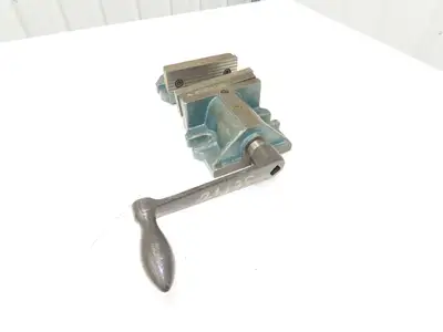 Bison 6522 Two Piece Machine Vise 6" Jaw Insert Width With Handle