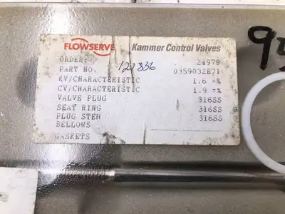 Flowserve/Kammer Control Valves 0359032E71 Replacement Repair Kit -NIB