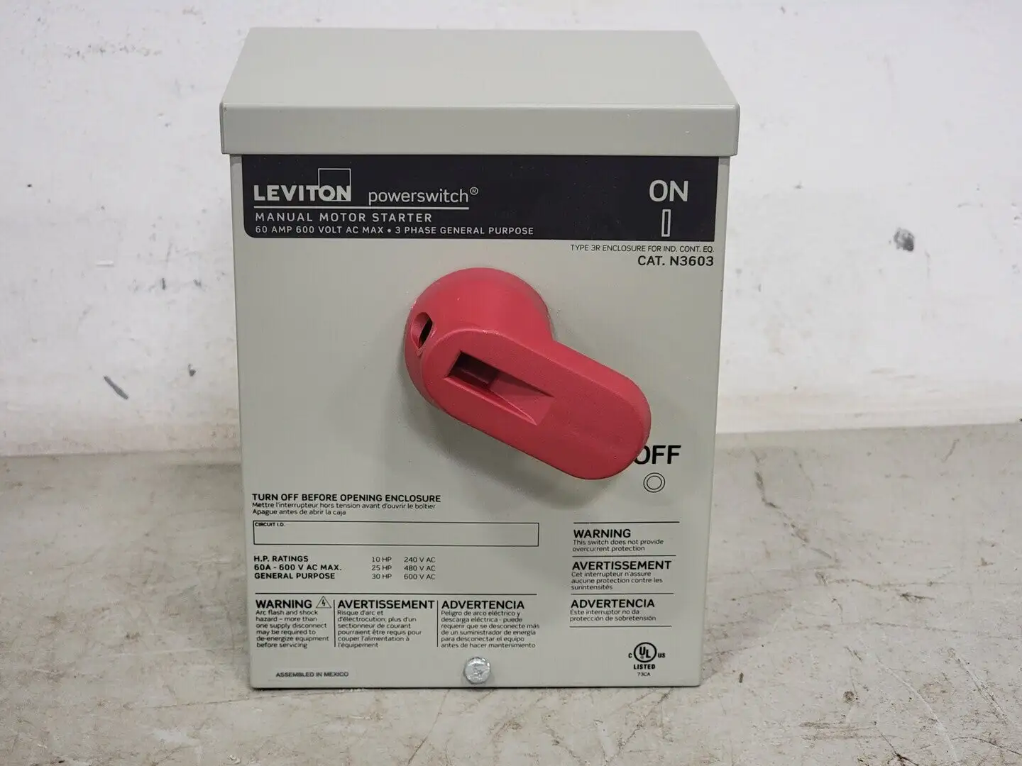 NEW LEVITON N3603