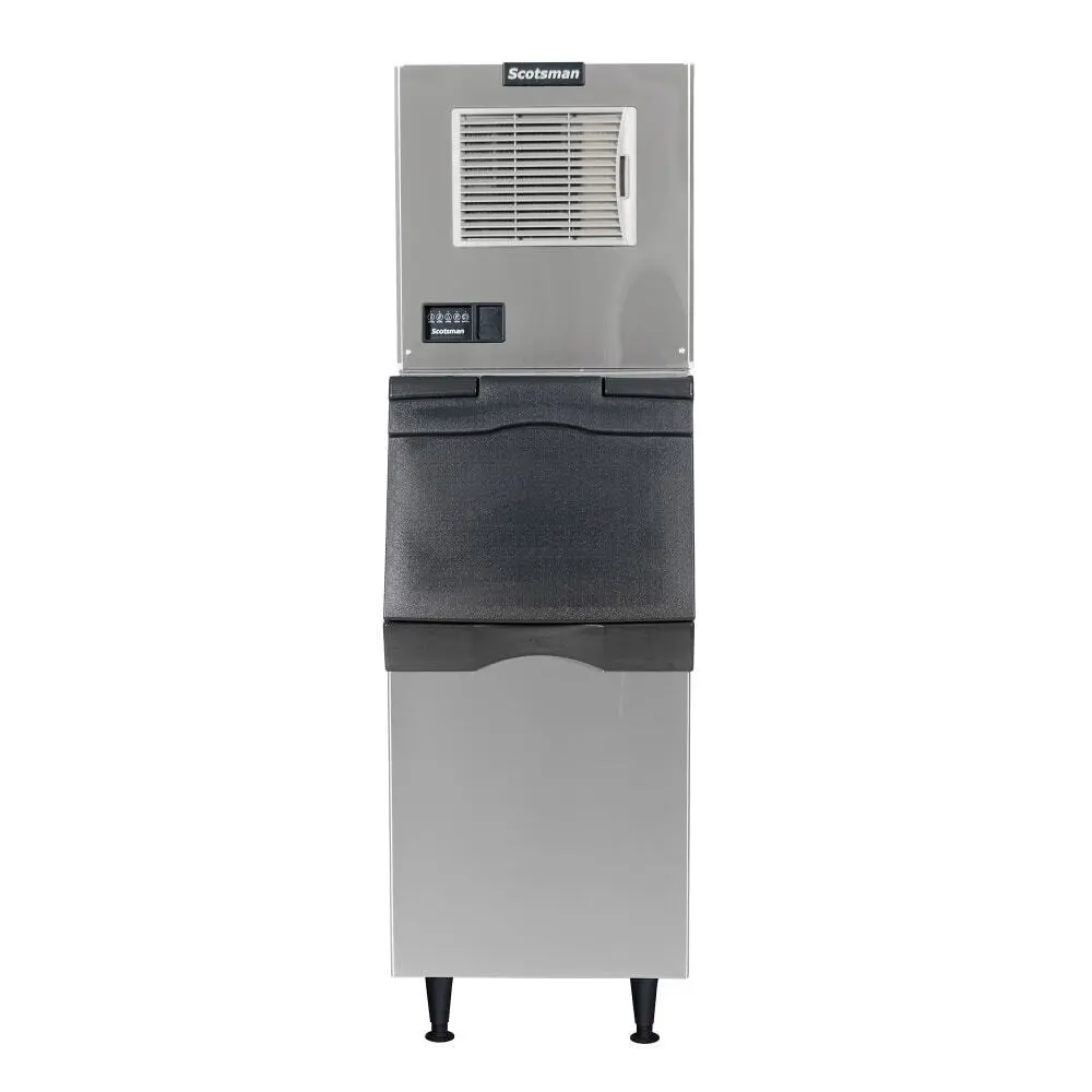 Scotsman MC0322SA-1/B322S 356 lb Half Cube Ice Machine w/ Bin - 370 lb Storage