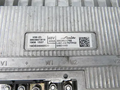 Linde 3903601819 Forklift Motor Controller Module 48VDC Removed From E20C