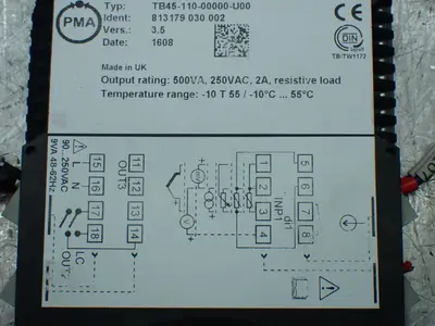 Used PMA TB4511000000U00 Temperature Controls Ohio US | HGR 24 #802917