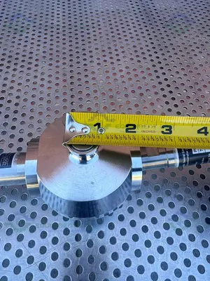 USED OPTEK ACF60-35 ADVANCED CONDUCTIVITY SENSOR W/ PF 12 PH ELECTRODE HOLDER 1/2"