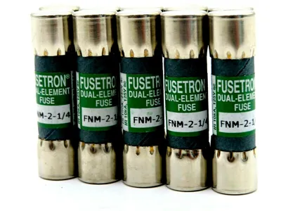 NEW LOT OF 10 FUSETRON FNM-2-1/4 FUSES FNM214