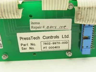 PressTech Controls 7602-9970-00D 7602-996D Control Display Panel Lot of 3