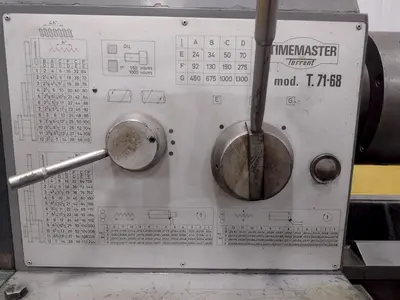 20" X 60" TIMEMASTER TORRENT GAP BED MODEL #T.71-68 ENGINE LATHE, 2.625" HOLE: STOCK #17857