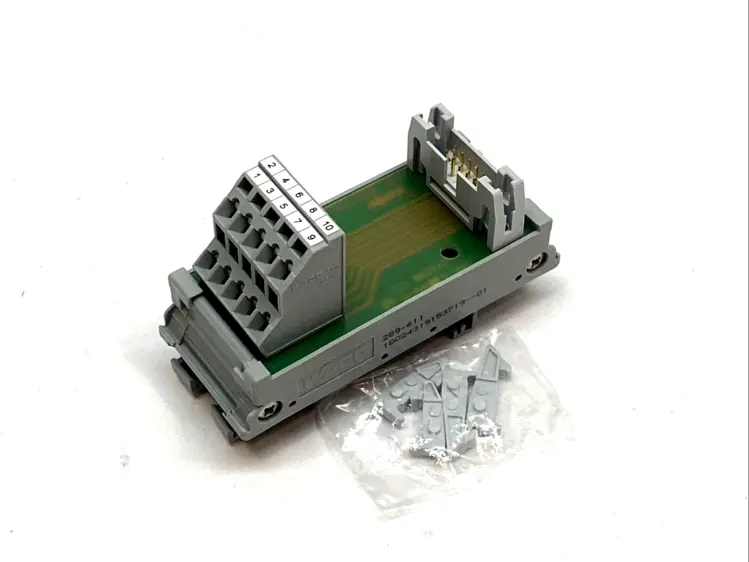 Used WAGO INTERFACE MODULE 10-POLE DIN 41651 TRIPLE-DECK PCB TERMINAL Circuit Breakers | Maverick Industrial Sales #1100168