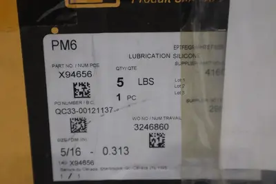 GARLOCK 7.95 MM 5/16" 5 LBS CARBON PACKING - NEW IN BOX - STOCK GF862