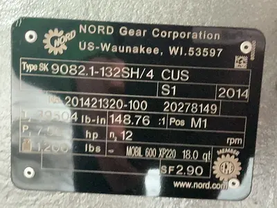 Used 2021 NORD SK9082.1132SH/4 CUS Motors (misc) Ohio US | HGR 24 #1764695