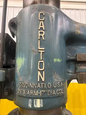 7' X 17" CARLTON MODEL #3A RADIAL ARM DRILL: STOCK 15026