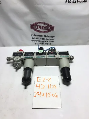 Numatics FlexiBlok Pressure Regulator/Filter/Lubricator/Soft Start Valve Combo.