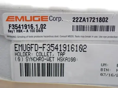 NEW EMUGE CORP HSKA100DIN698