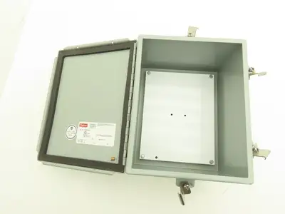 Hoffman A10086CHNF Steel Electrical Enclosure Junction Box 10x8x6" Backplate
