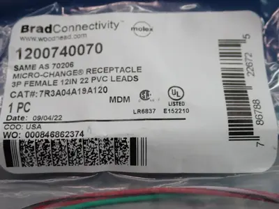 New | in-Stock MOLEX WOODHEAD 7R3A04A19A120 Miscellaneous MRO Ohio US | HGR 24 #754425
