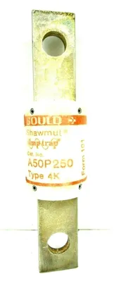 NEW BOX OF 6 SHAWMUT A50P250 FUSE 250A TYPE 4K A50P250-4K