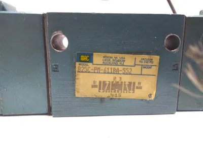 USED MAC VALVES CLOSED CENTER VALVE