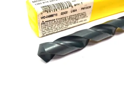 USED MORSE CUTTING TOOLS TAPER SHANK DRILL BIT 1302 9/16 2MTS DRL HSS BLK