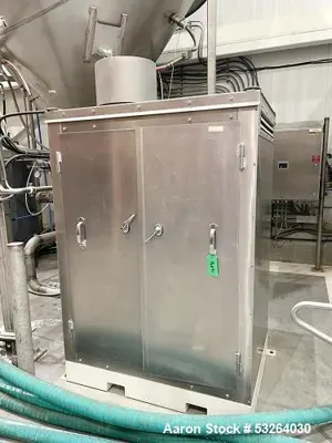 Used Bulk Salt Receiving System – 304 SS Silo, 45,000 lb Capacity, Dehumidifier, Blower, Rotary Valves – Year 2020