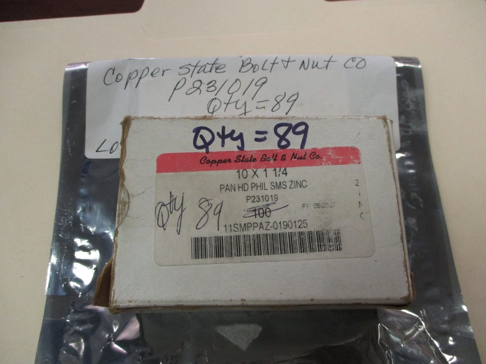 New | in-Stock Copper State Bolt & Nut Co P231019 Nuts & Screws Arizona US | ASSET CONVERSION SPECIALISTS, INC. #311497