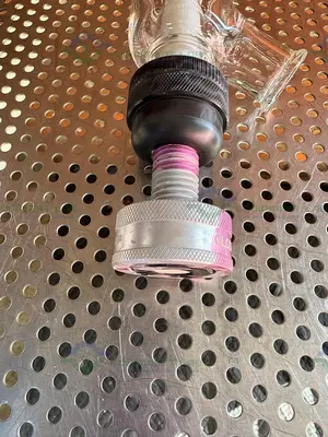 Used CHEMGLASS CG-1968-GL-240 ZERO DEAD SPACE VALVE 2" BEADED PIPE TORQUE KNOB Glassware - Other California US | Equipment Lab #1411866