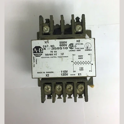 Allen Bradley 75 VA Single Phase 600/120 Volt Control Transformer