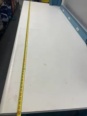 WORKBENCH WITH STORAGE AND LIGHT 96'' x34'' x61''h