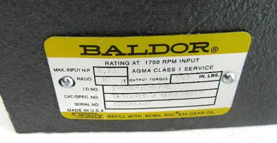 USED Baldor F-924-10-B7-G
