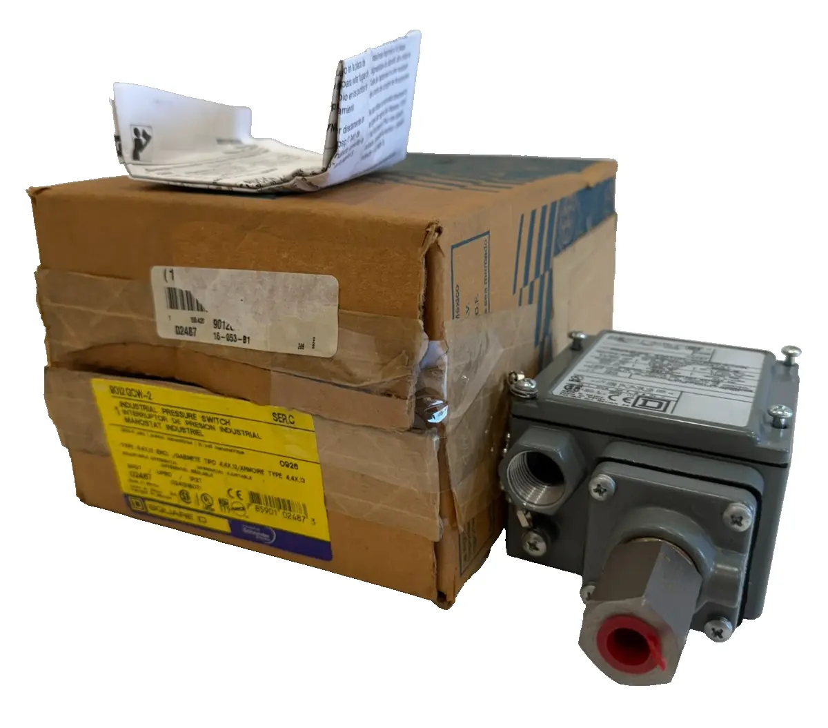 NEW SQUARE D 9012-GCW-2 PRESSURE SWITCH SER.C 9012GCW2