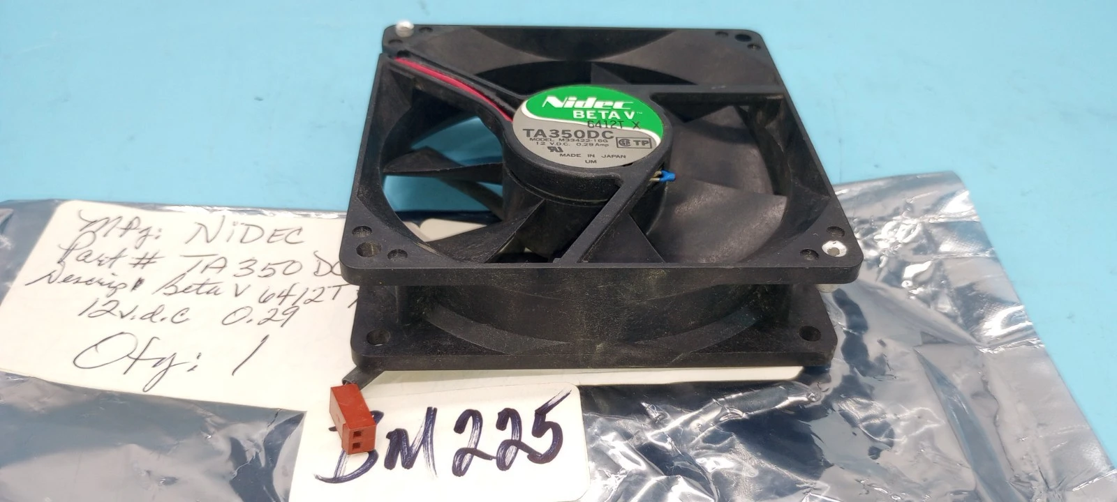 Used Nidec TA350DC Electronic Component Fans Arizona US | ASSET CONVERSION SPECIALISTS, INC. #1293440