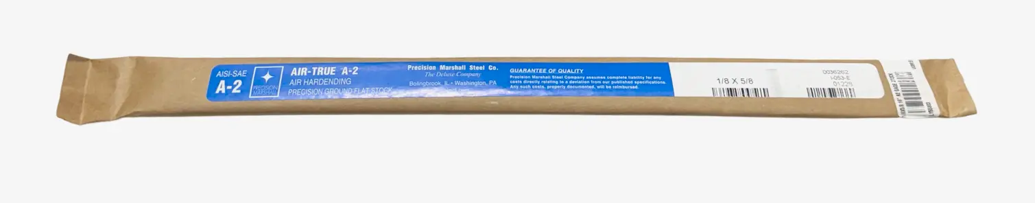 Precision Marshall 18" x 1/8" x 5/8" Air Hardening Flat Stock USA Made