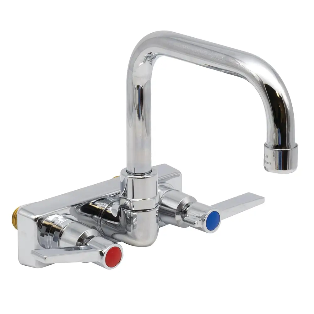 Advance Tabco K-123 Splash Mount Faucet - 6" Spout, 4" Centers, Lead Free