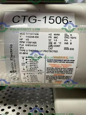 USED WELCH 7 8920A DIRECTORR DIRECT DRIVE ROTARY VANE MECHANICAL VACUUM PUMP 115/230V
