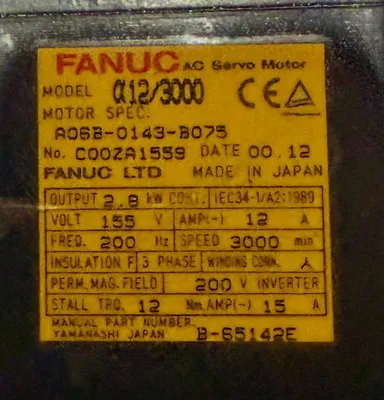 FANUC A06B-0143-B075 Servo Motors | Great American Equipment Company (2)