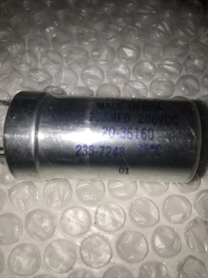 * New Mallory 235-7248 125MFD 200VDC Capacitor 20-36160 #