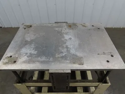 1" Aluminum Top  Steel Base Work Bench Table 24"x36" x 26-36"Adjustable Height