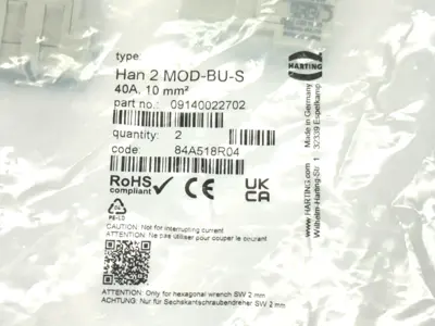 New | in-Stock HARTING 09 14 002 2702 Disconnects Michigan US | Maverick Industrial Sales #1494029