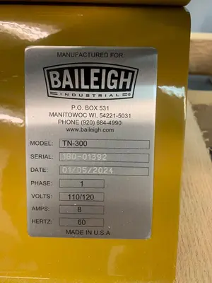 2024 BAILEIGH TN-300 Notching Machines | Rock Solid Tools (7)