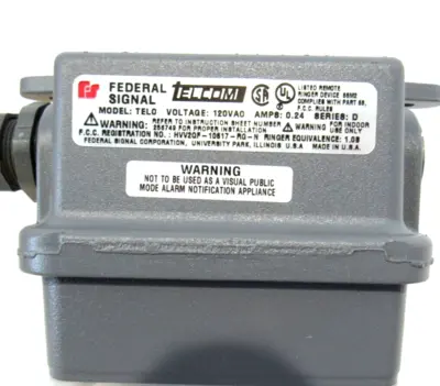 NEW FEDERAL SIGNAL TELC-120 TELHORN / STROBE TELC120